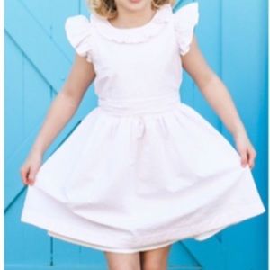 J. Crew Crewcuts Girl’s Pink Seersucker Dress Size 14